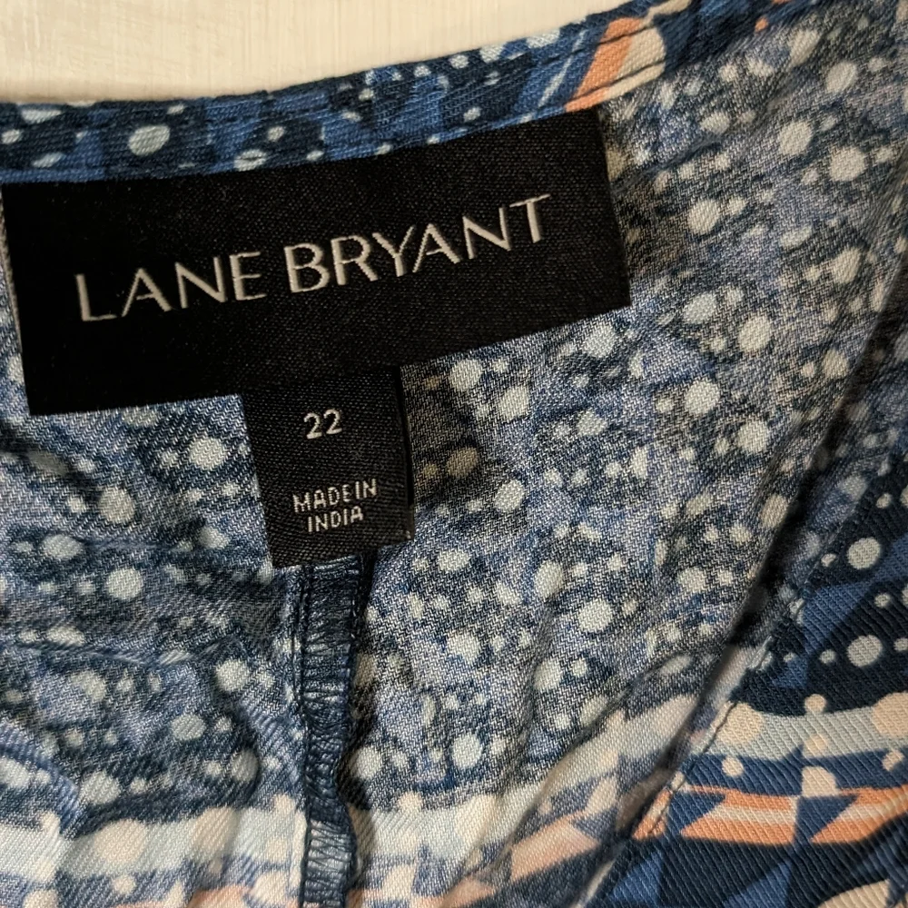 Lane Bryant peplum top/blouse size 22 - Picture 3 of 9